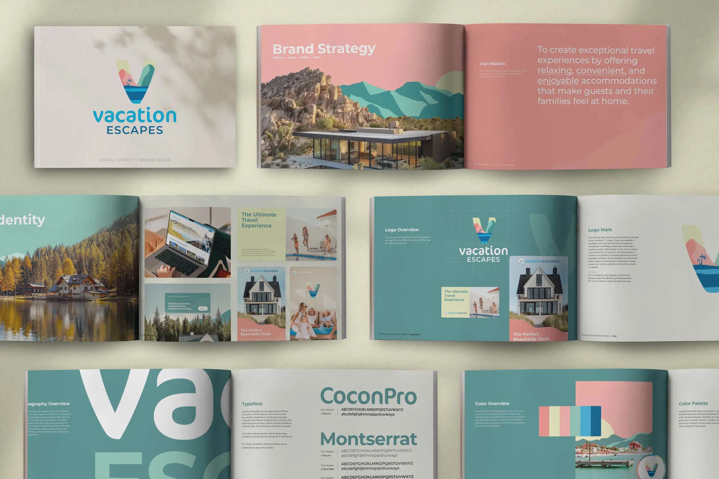 Vacation Escapes branding