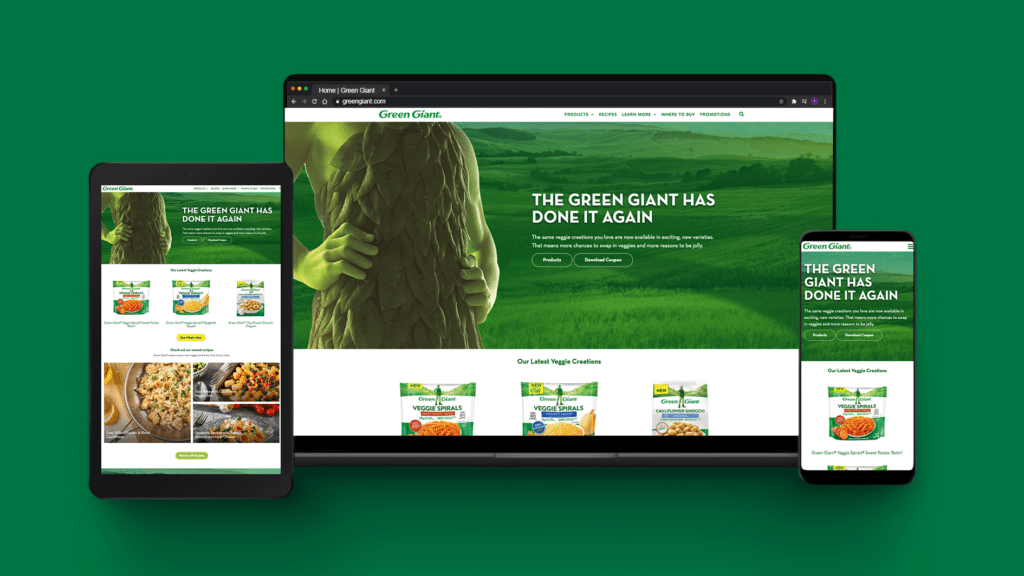Green Giant marketing images