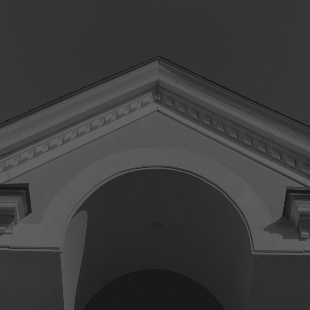 Tip of roof