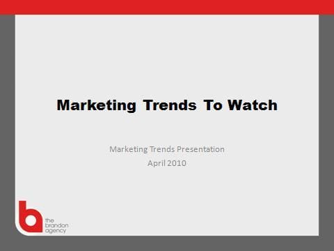 Marketing Trends to Watch presentation