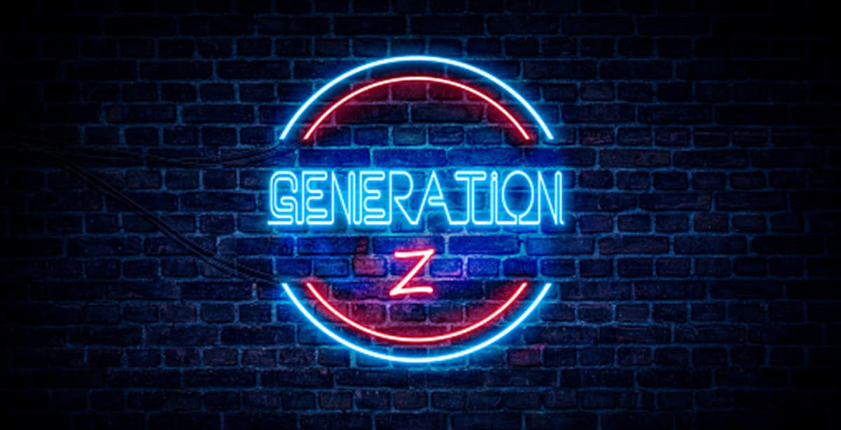 Sign saying, "Generation Z"