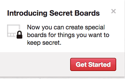 Pinterest secret boards