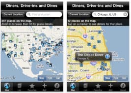 Diner's, Drive-ins and Dives app
