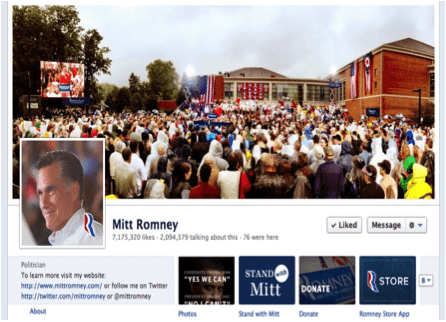 Romney FB page
