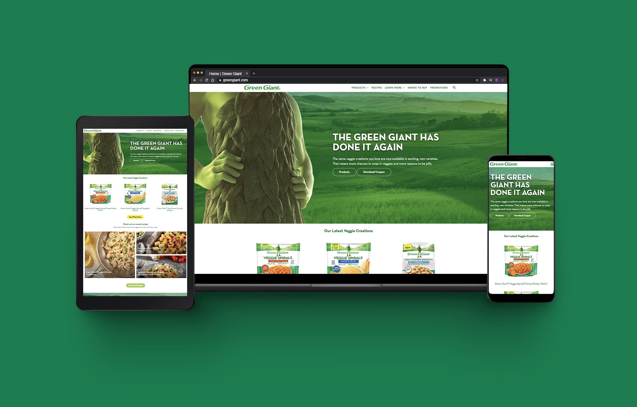 Green Giant website