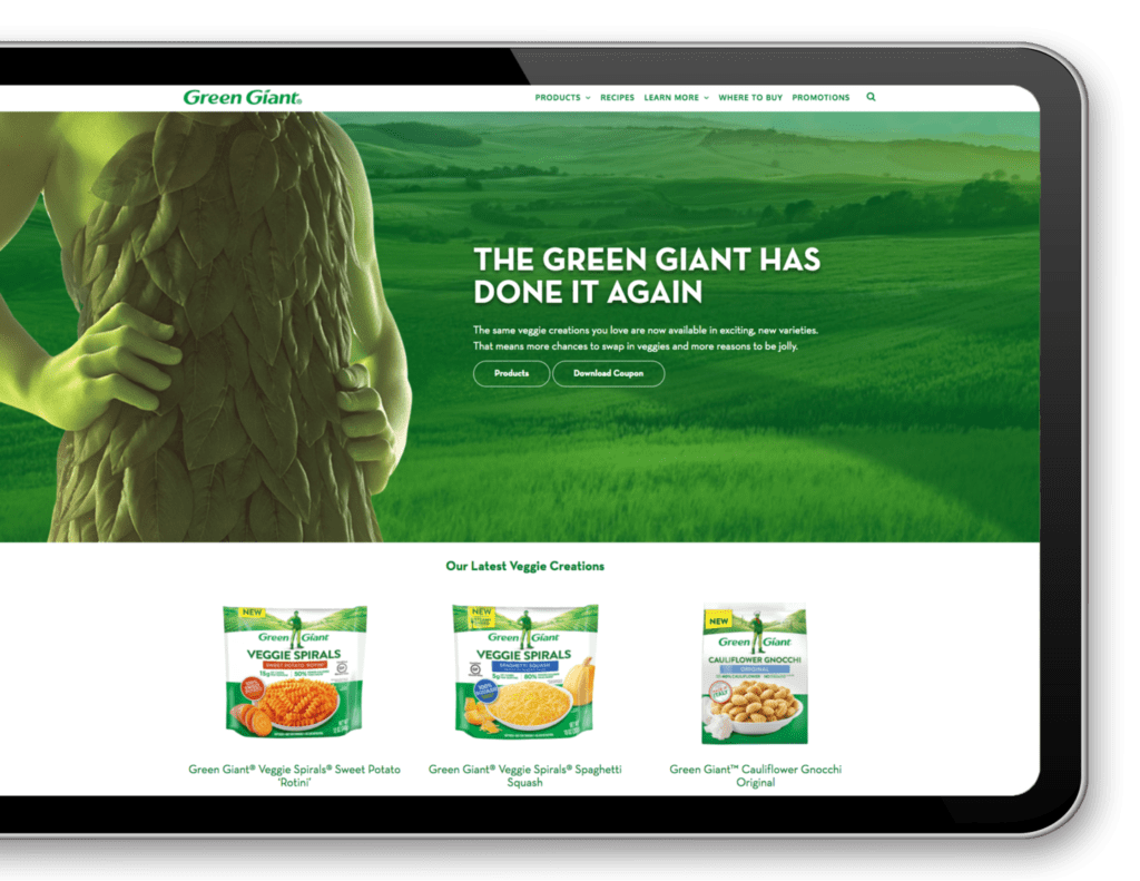 Green Giant website