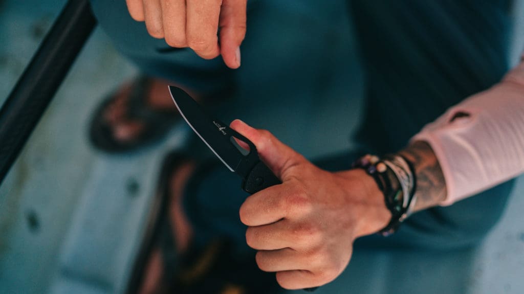 Man using Williams Knife