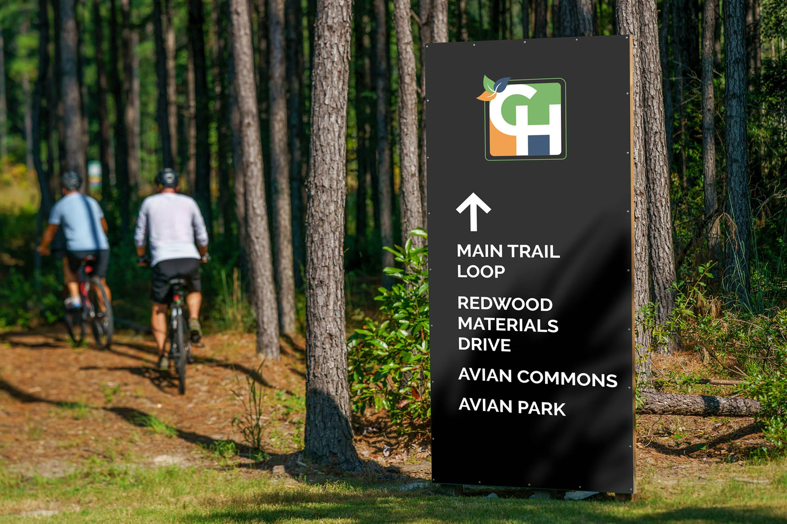 camp hall signage