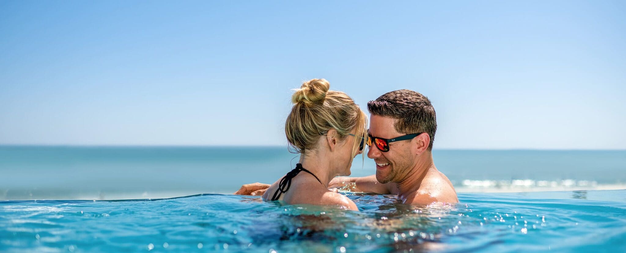 Couple in the ocean