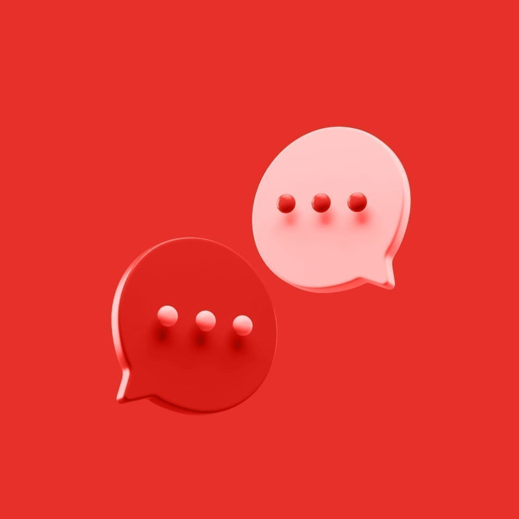 Conversation bubbles