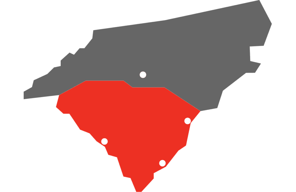 Map of Carolinas