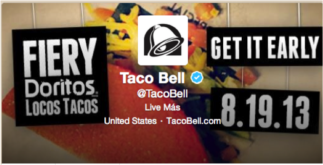 Taco Bell social media