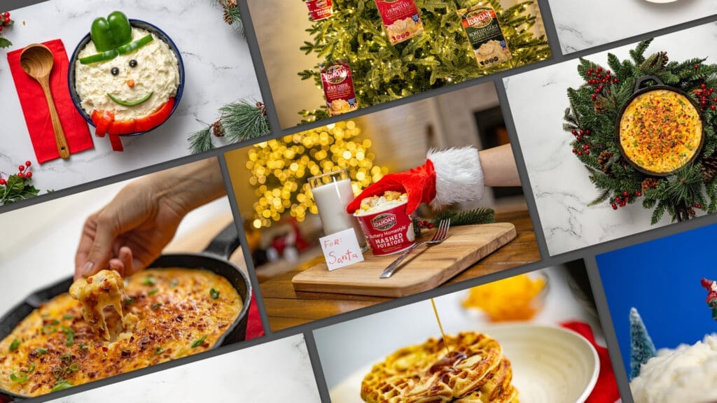 Idahoan holiday campaign photo grid